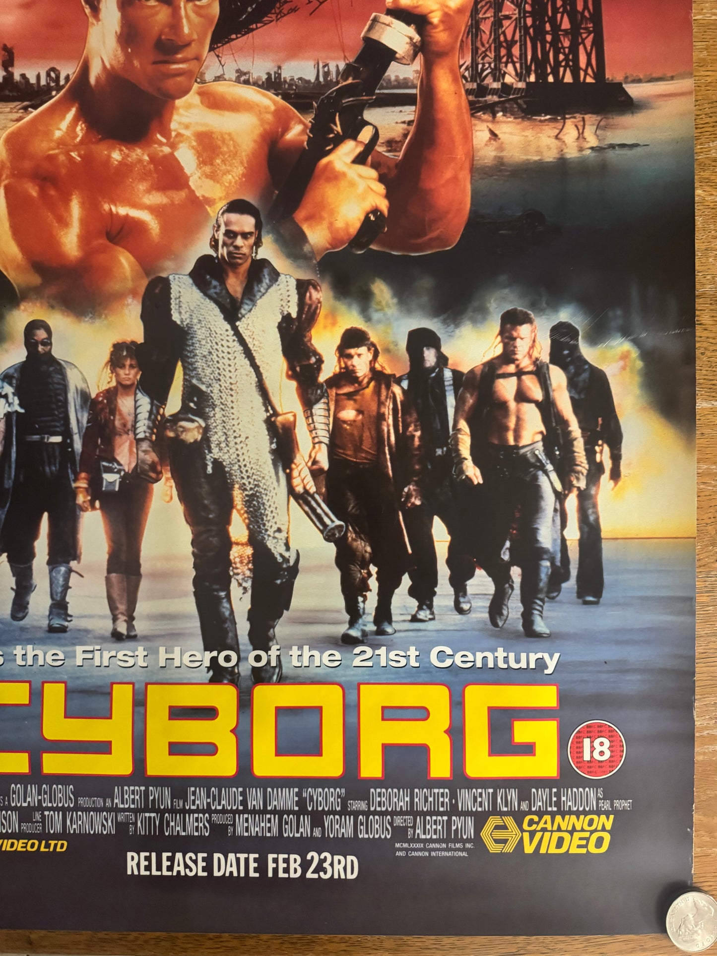 Cyborg 1989 UK Video Poster