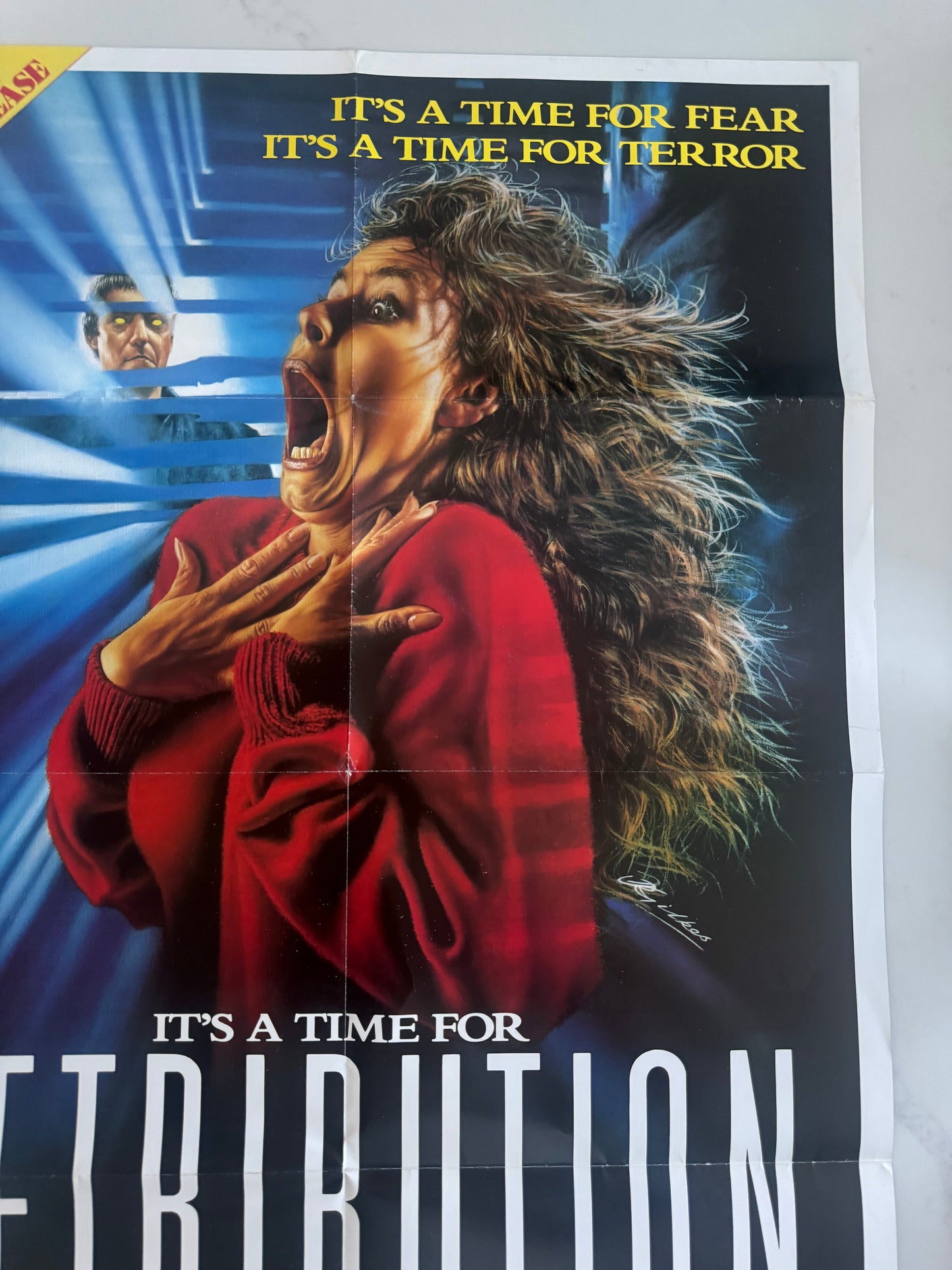 Retribution 1987 UK Video Poster