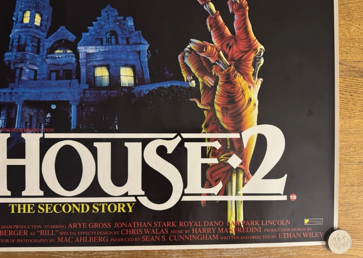 House 2 1987 UK Video Poster
