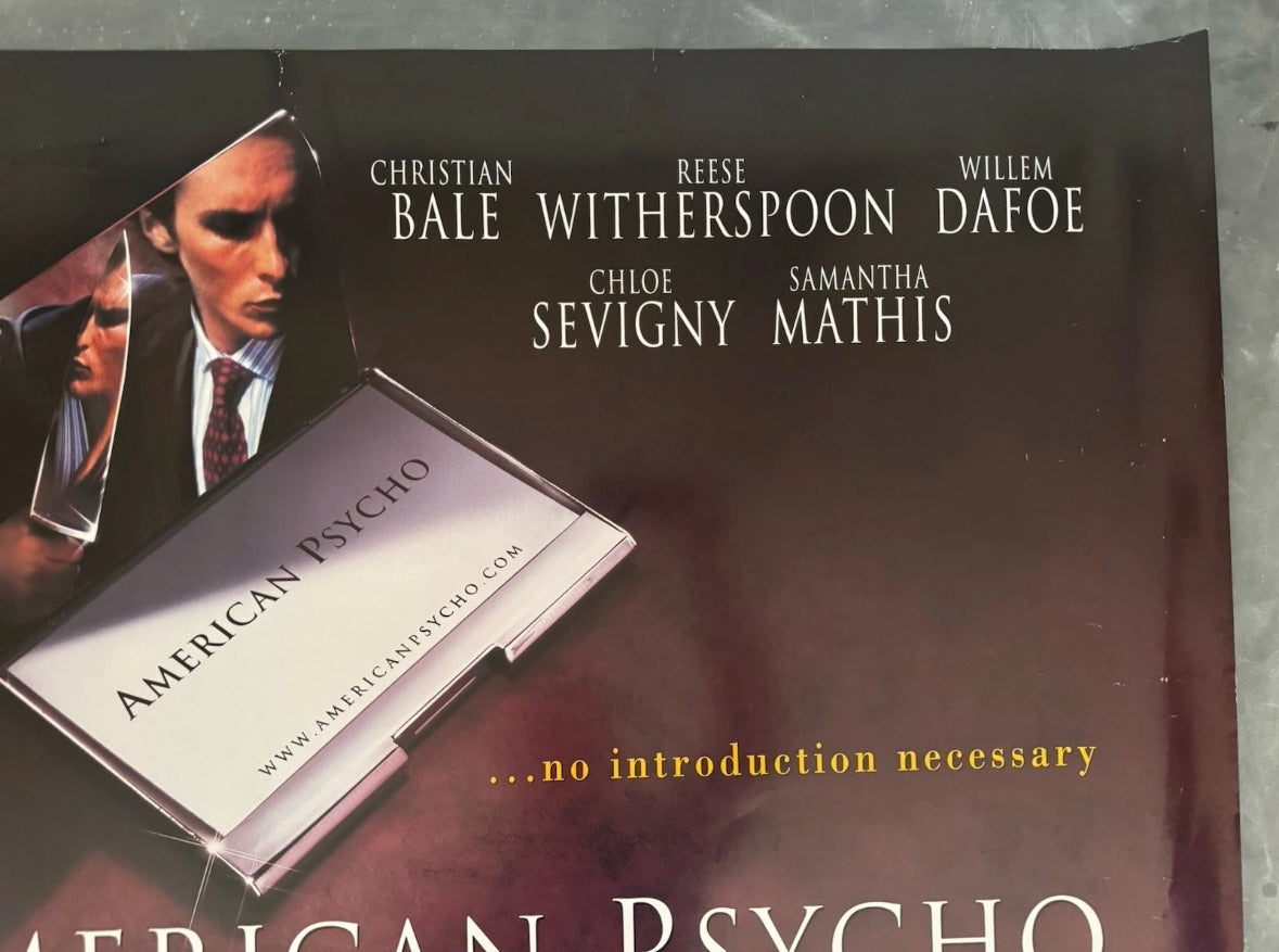 American Psycho 2000 UK Quad Poster