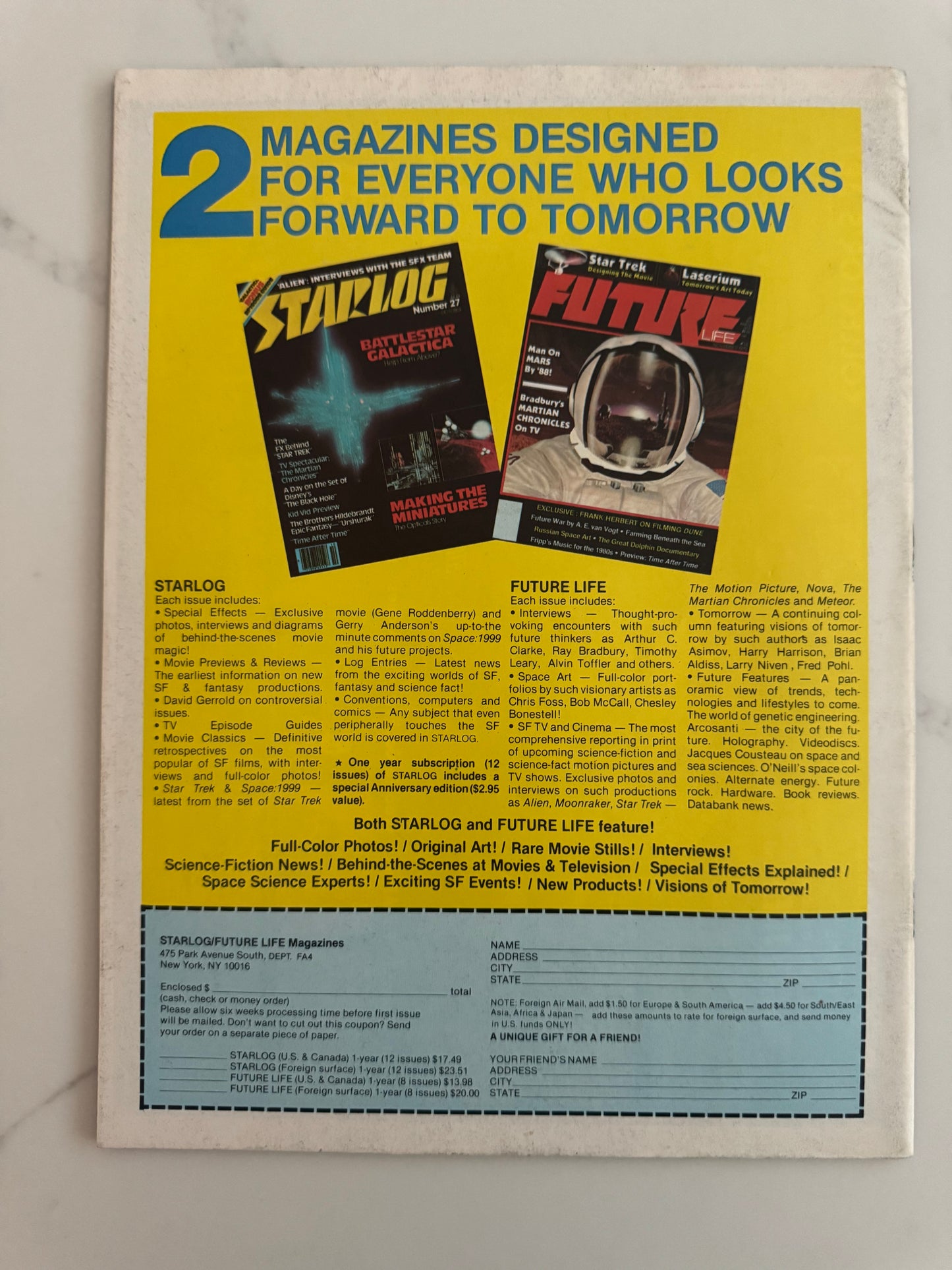 Fangoria Issue 4 Horror Magazine Search for Spock