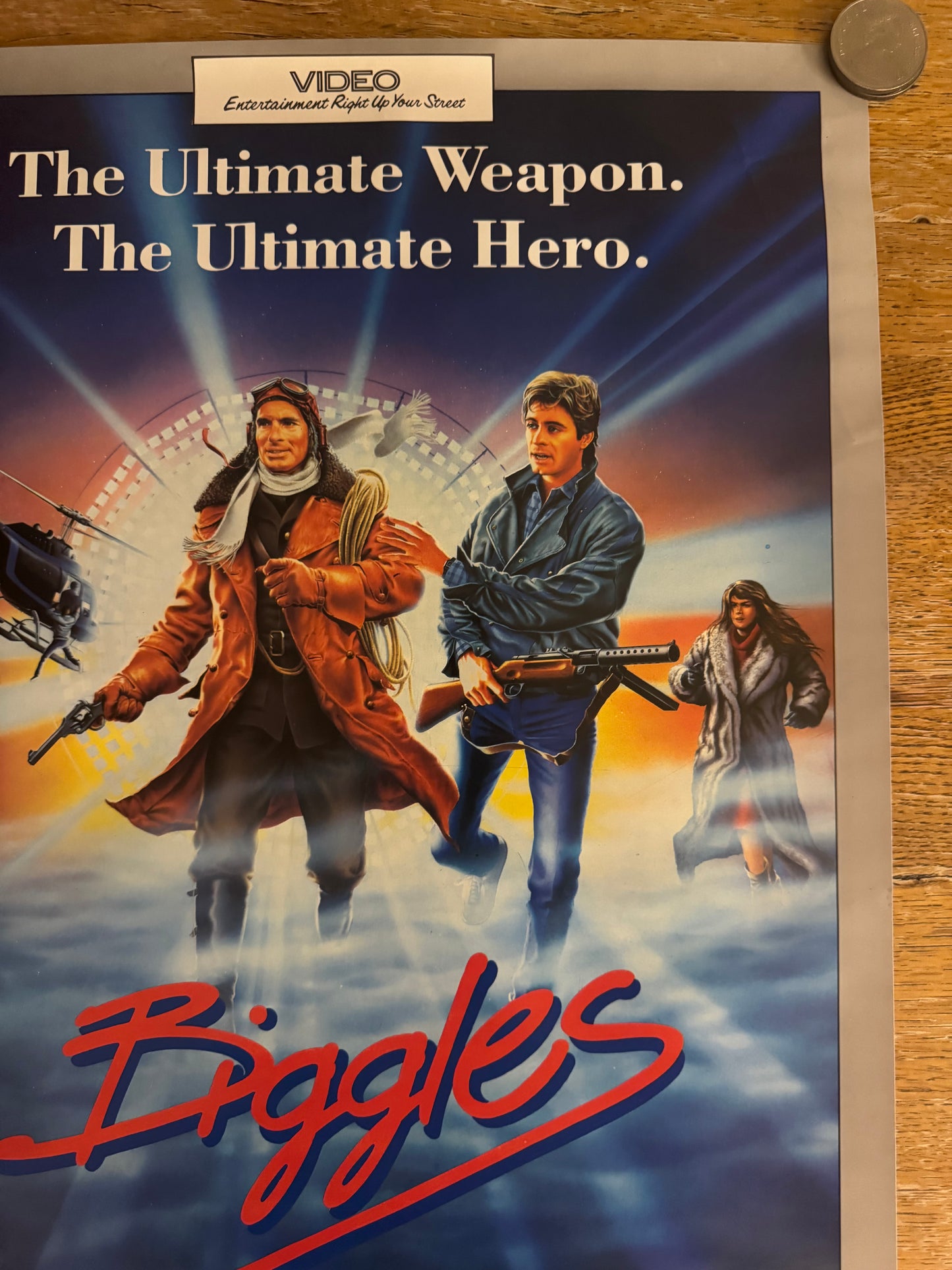 Biggles 1986 UK Video Poster