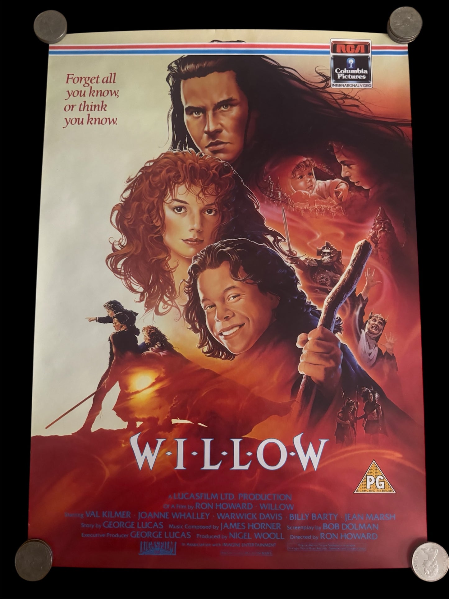 Willow 1988 UK Video Poster
