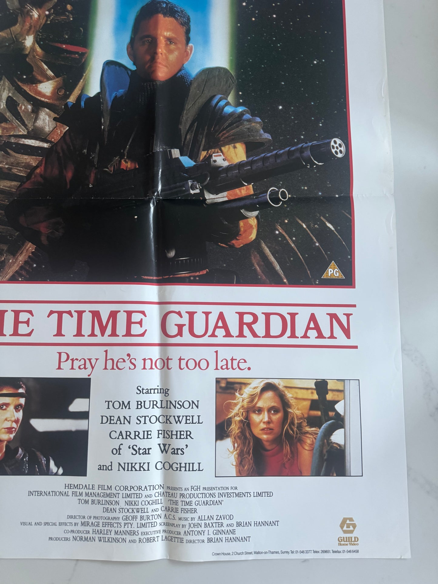 The Time Guardian 1987 UK Video Poster