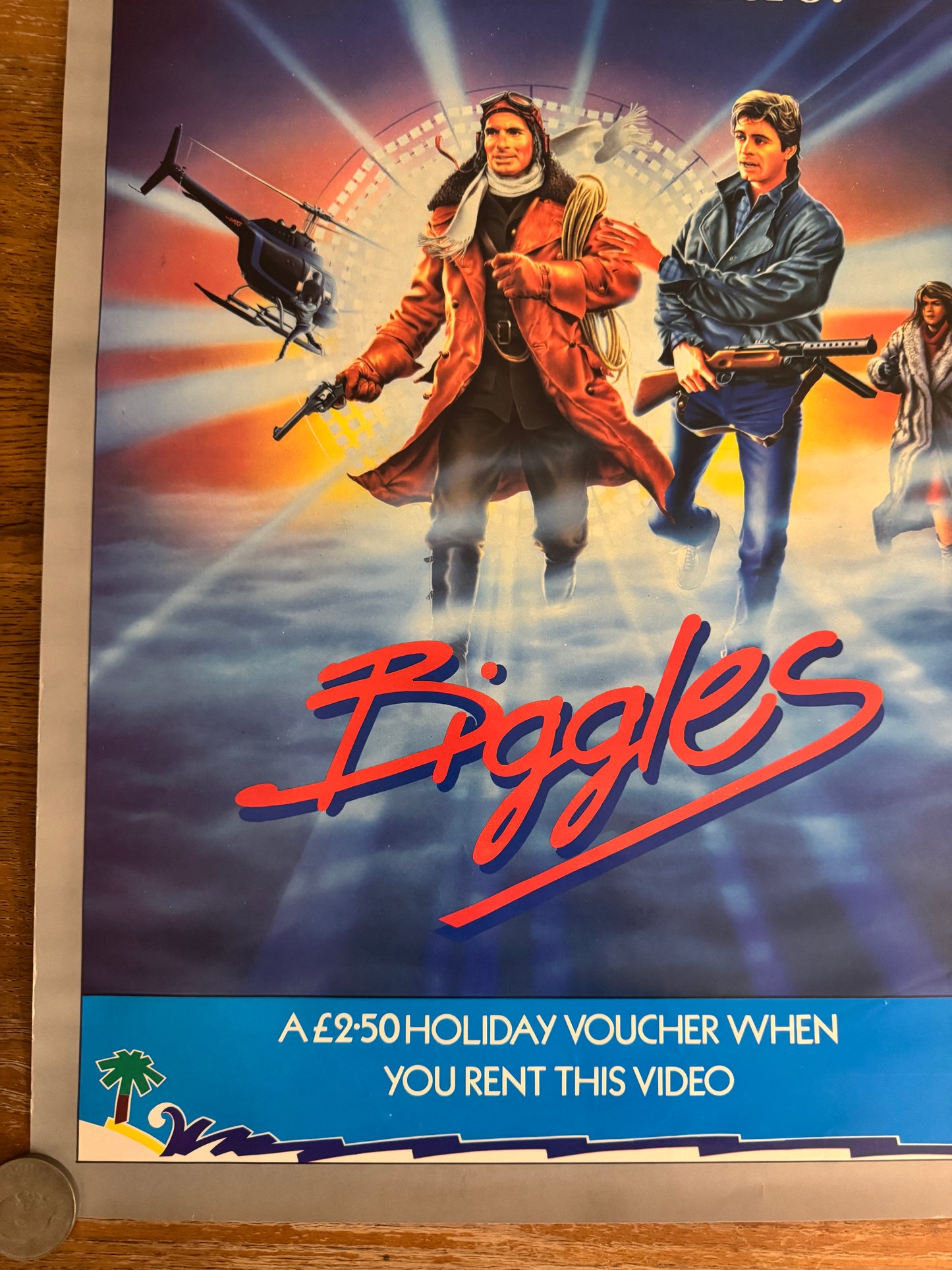 Biggles 1986 UK Video Poster