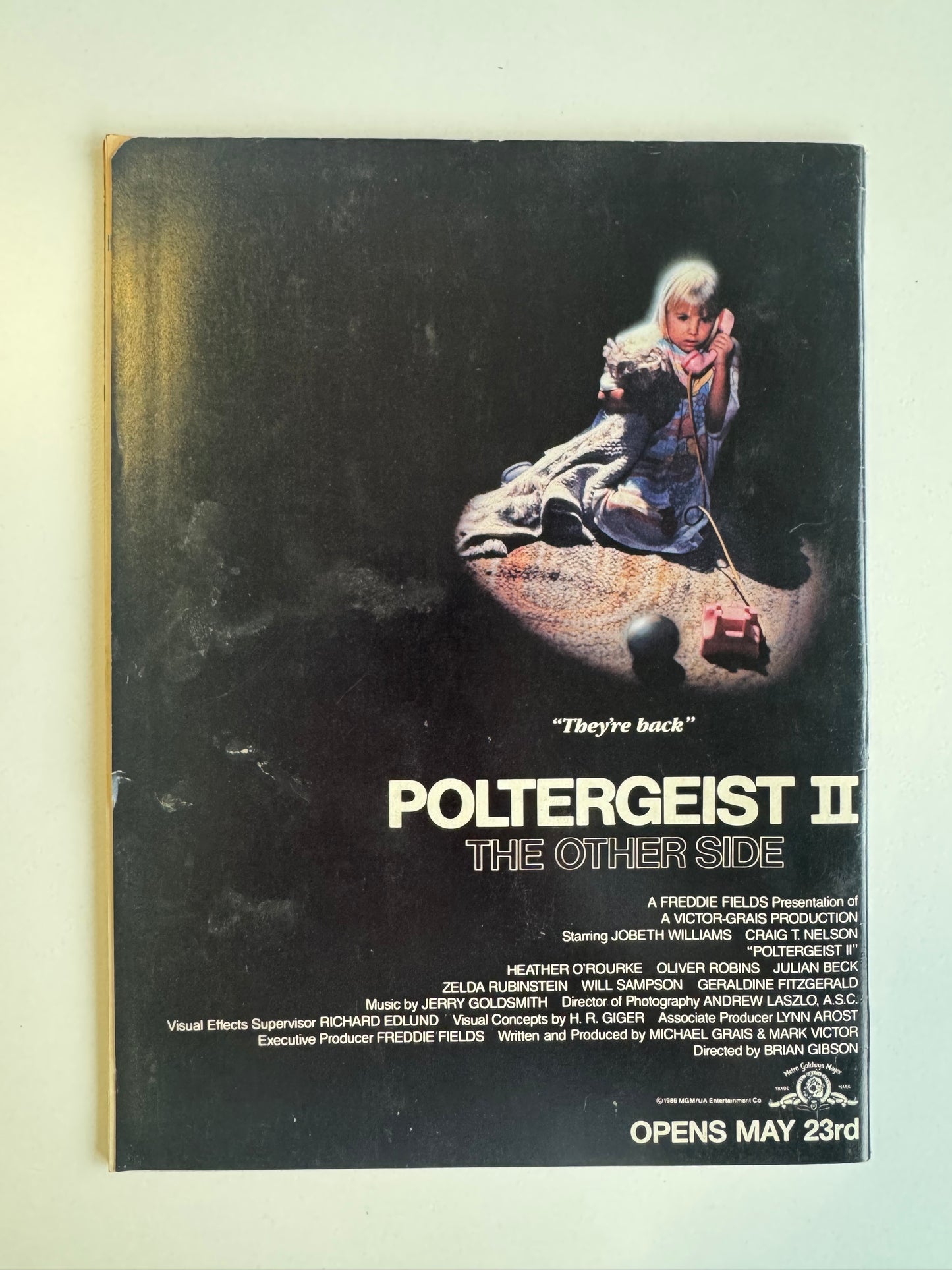 Fangoria issue 54 Horror magazine Poltergeist 2