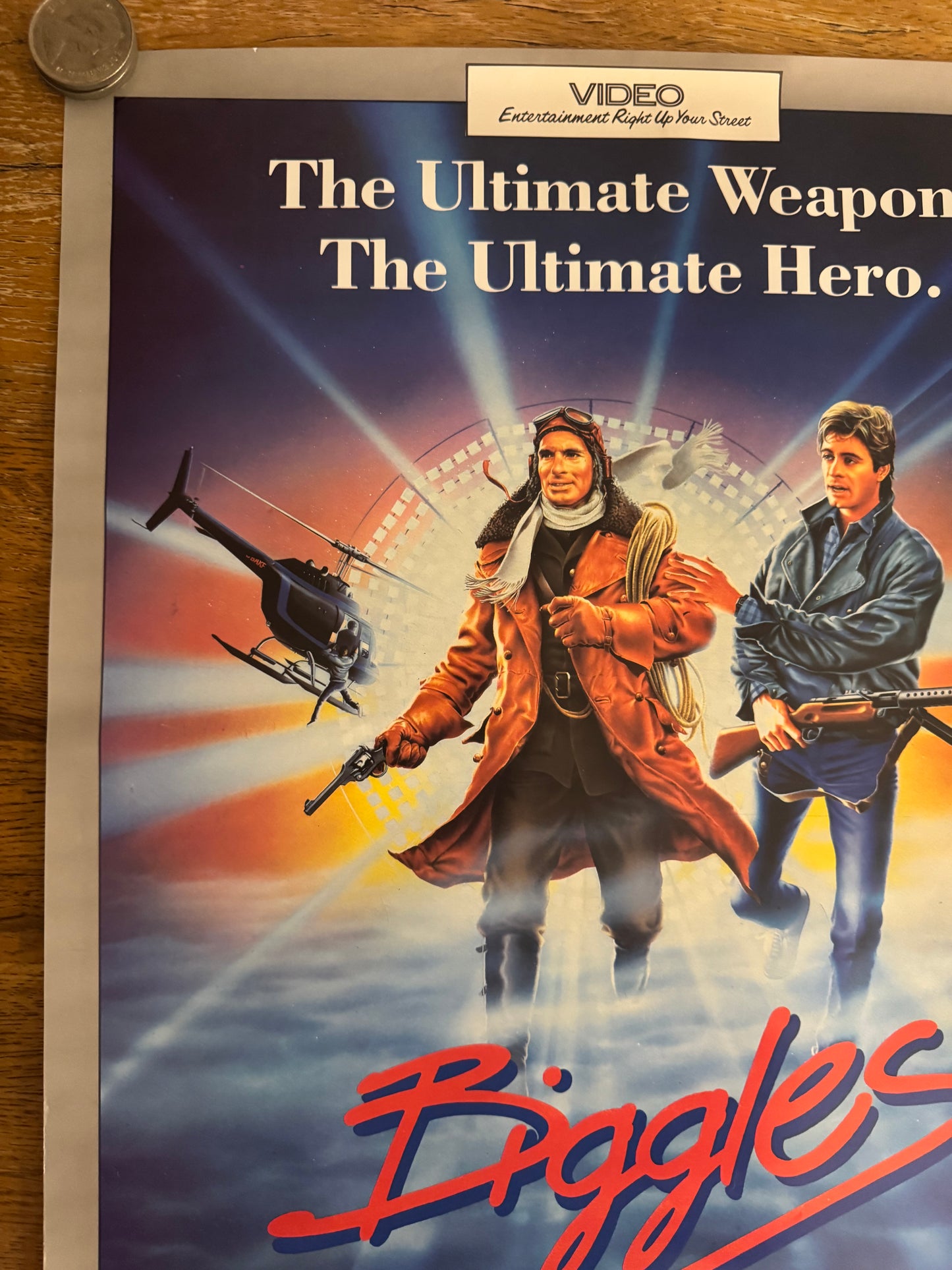 Biggles 1986 UK Video Poster