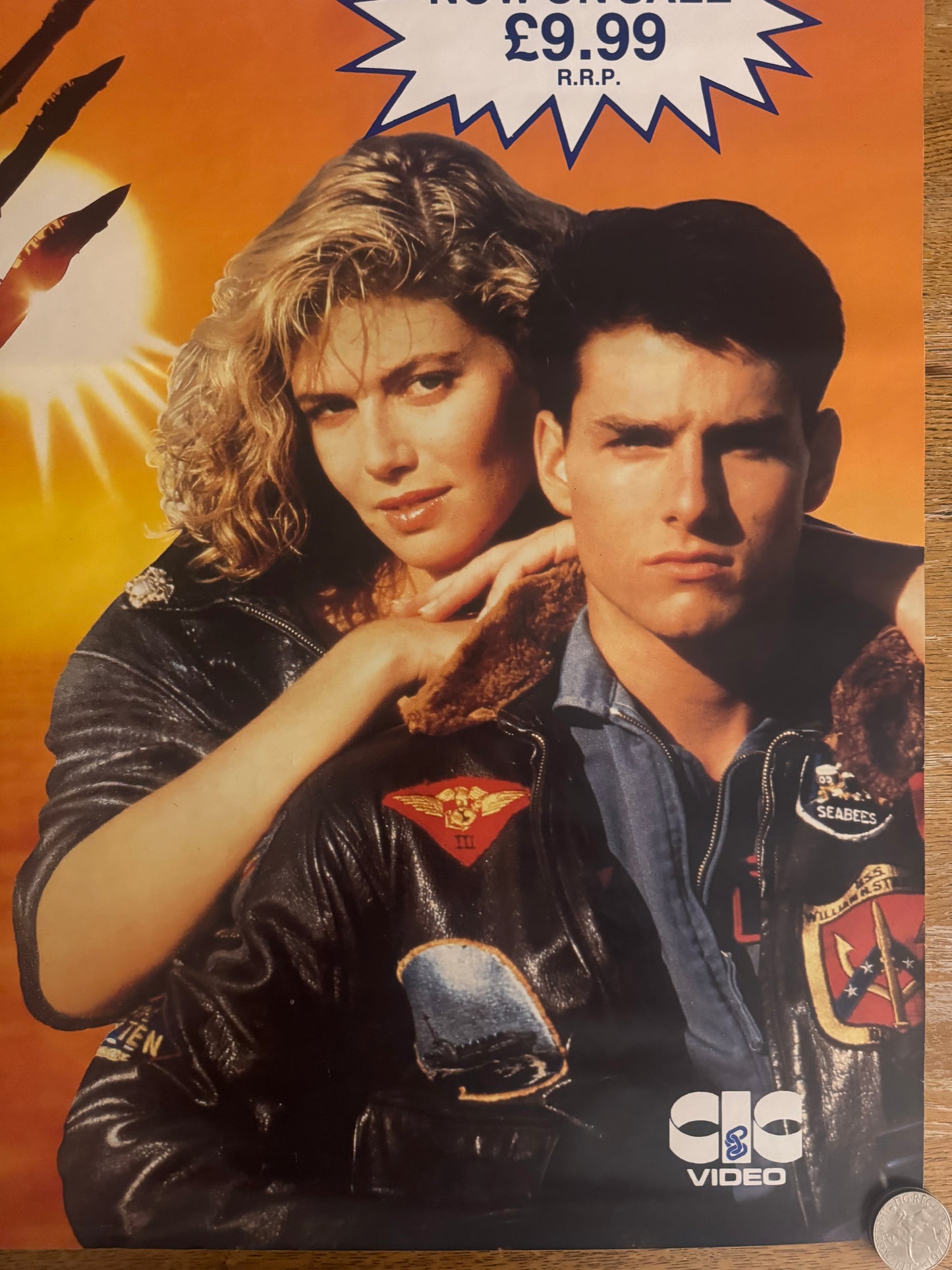 Top Gun 1987 UK Video Poster