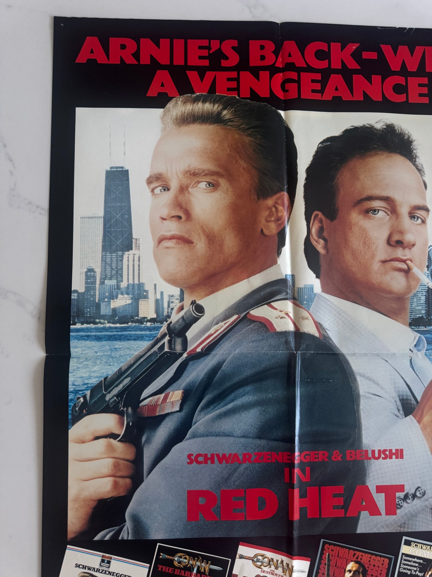 Red Heat 1988 UK Video Poster