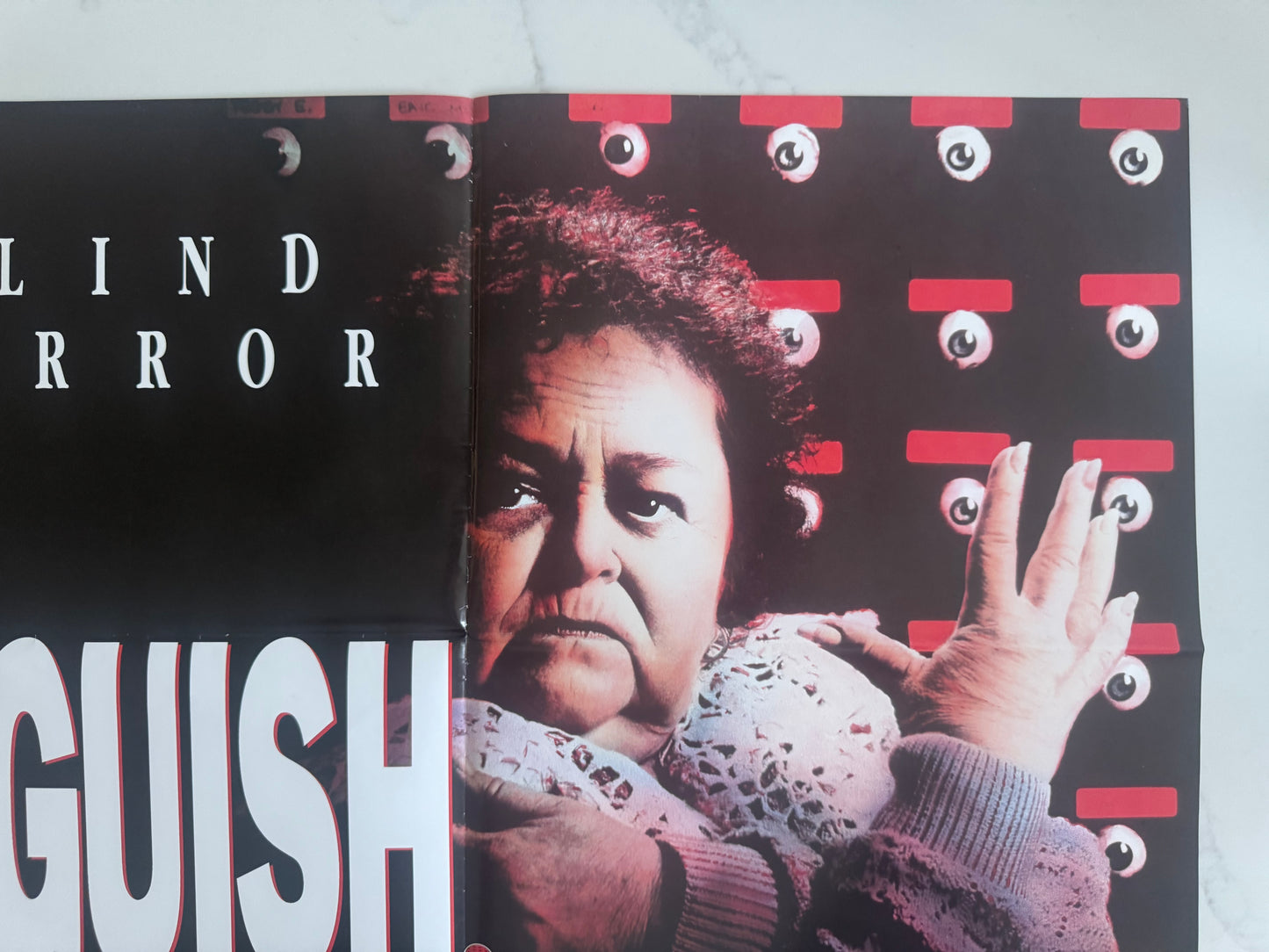 Anguish 1987 UK Video Poster