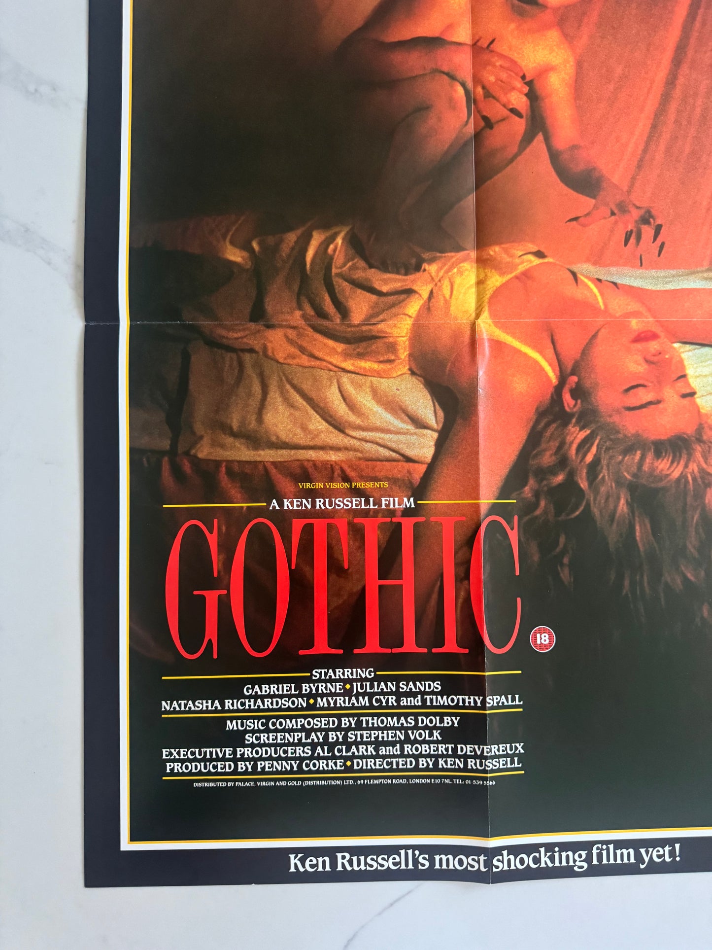 Gothic 1986 UK Video Poster