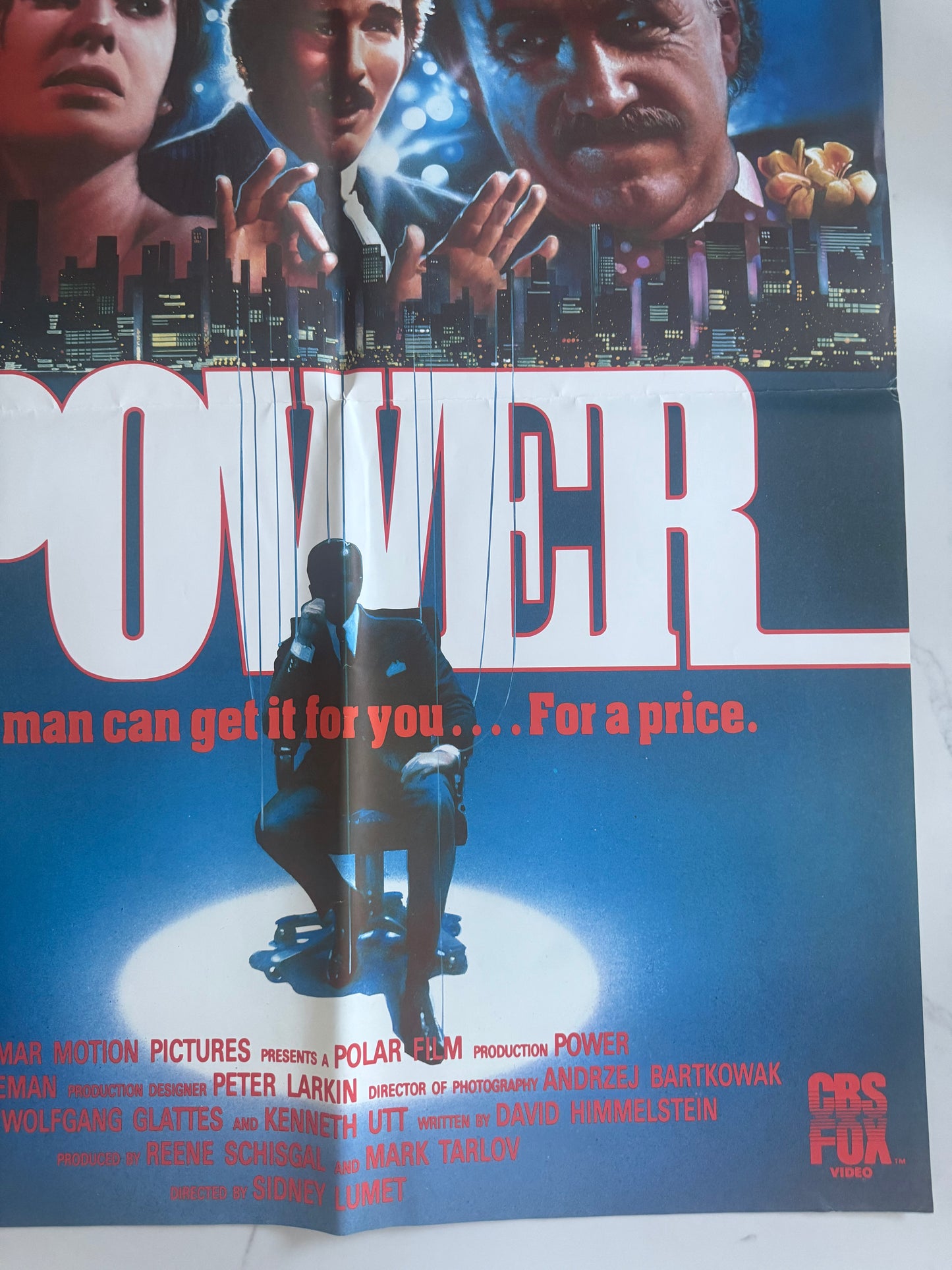 Power 1986 UK Video Poster