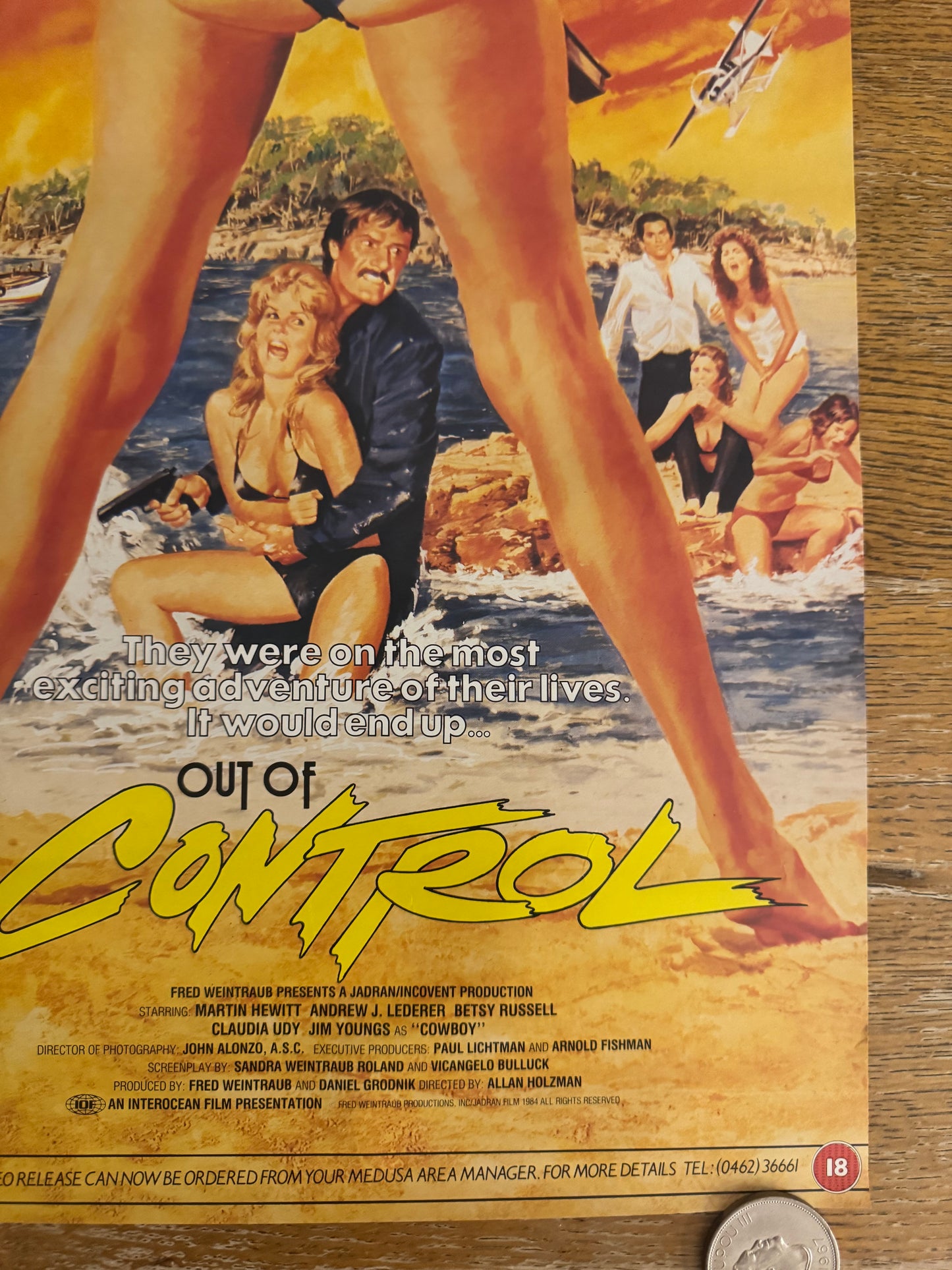 Out Of Control 1984 UK Video Poster