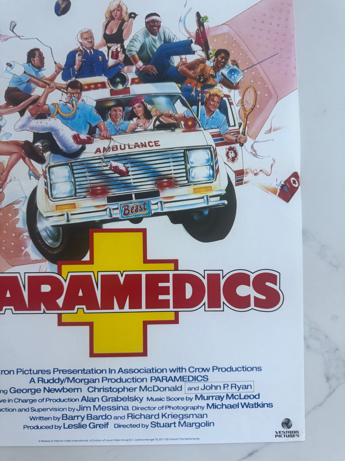 Paramedics 1988 UK Video Poster
