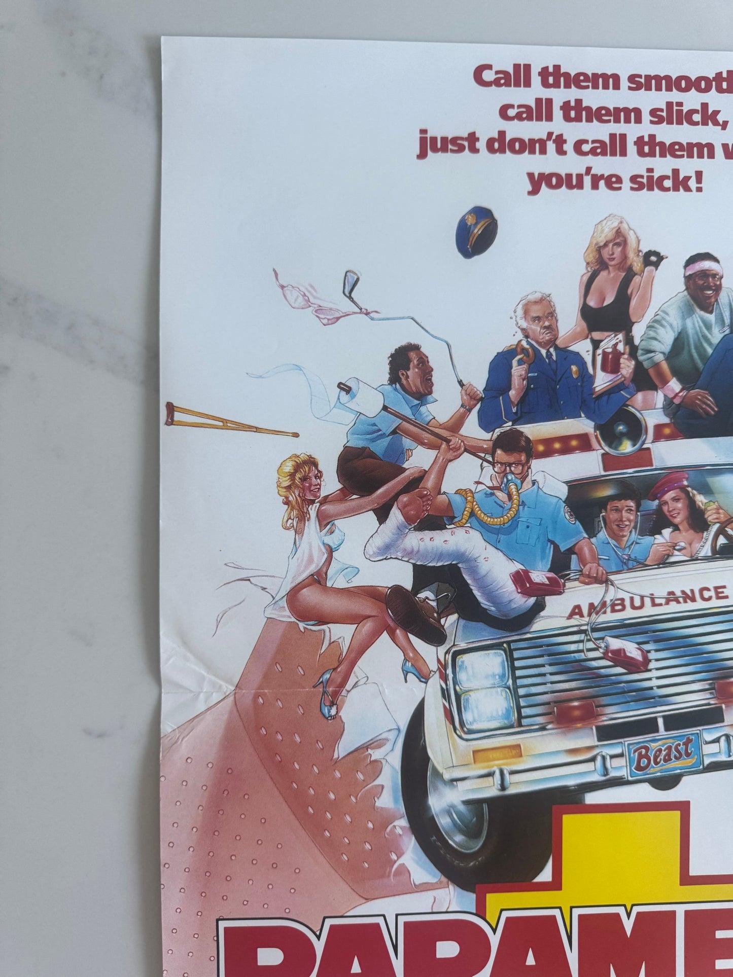 Paramedics 1988 UK Video Poster