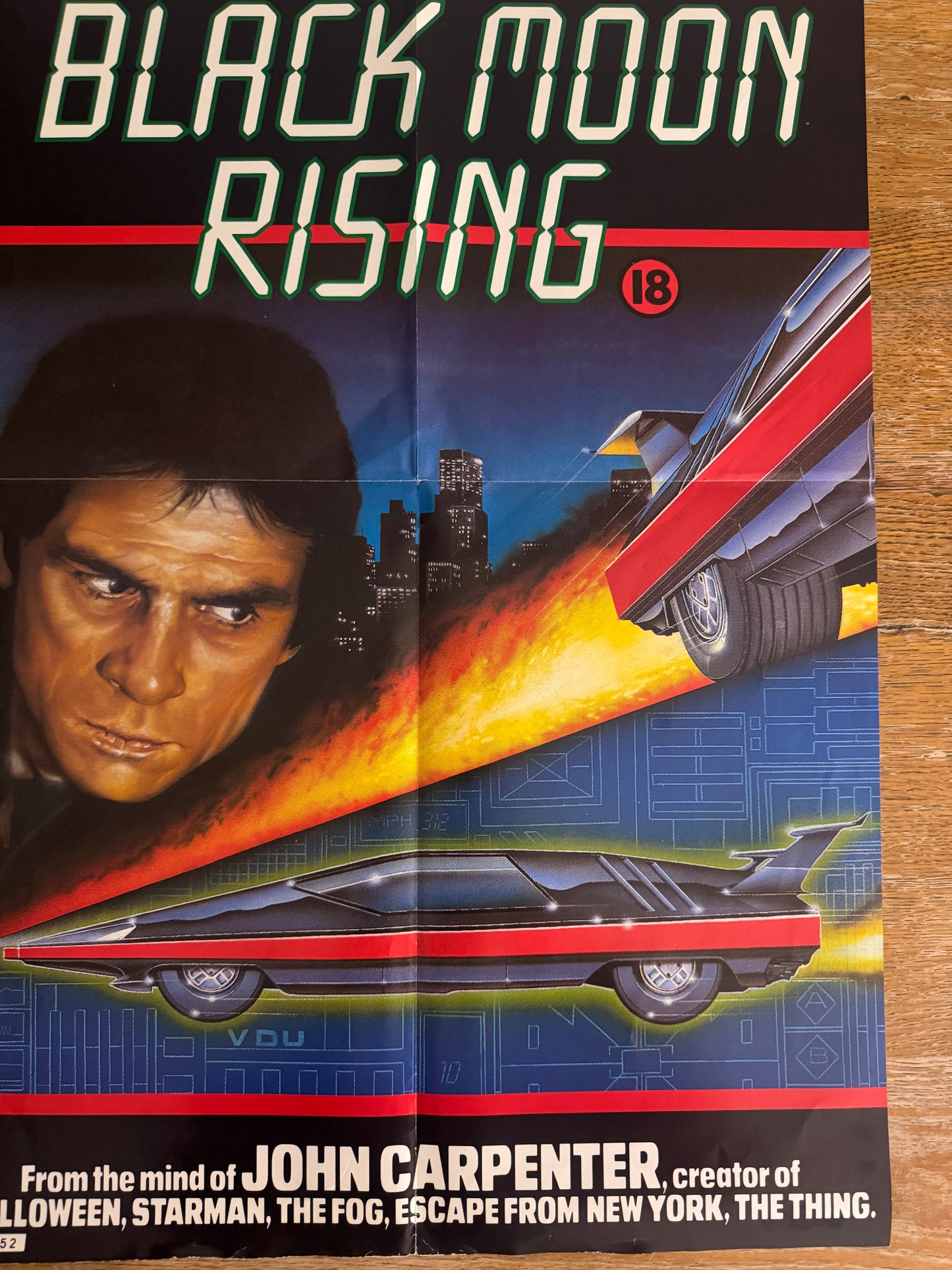 Moon Rising 1986 UK Video Poster