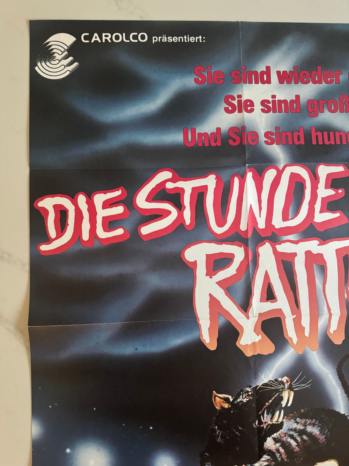 Rat German Horror A1 video poster