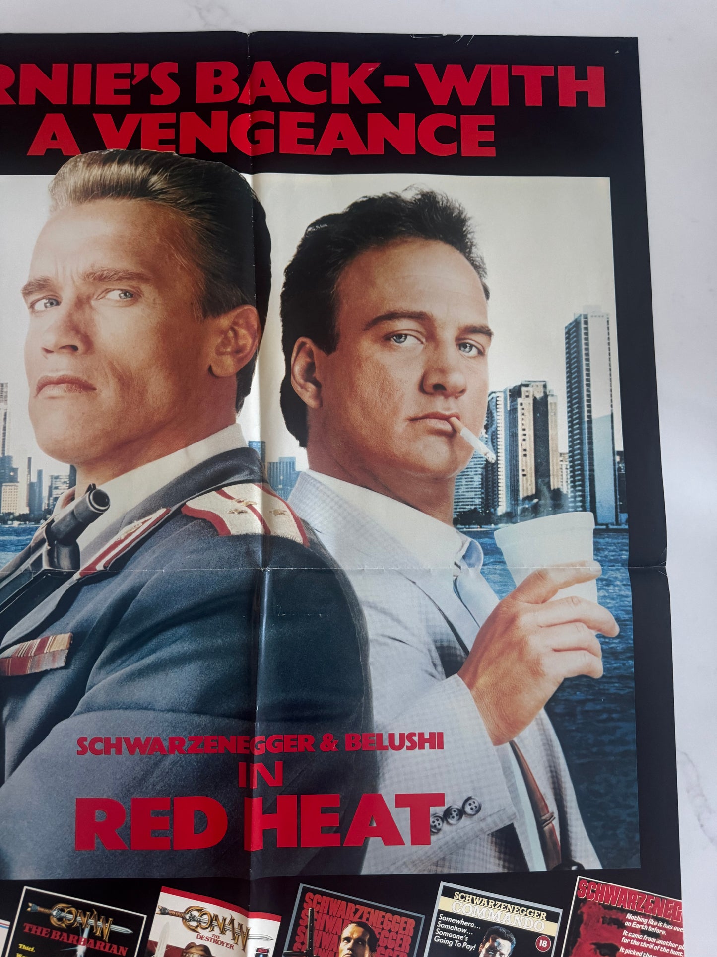 Red Heat 1988 UK Video Poster