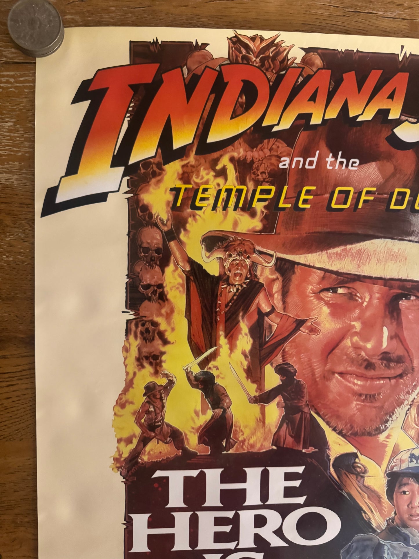 Indiana Jones And The Temple Of Doom 1984 UK Video Poster