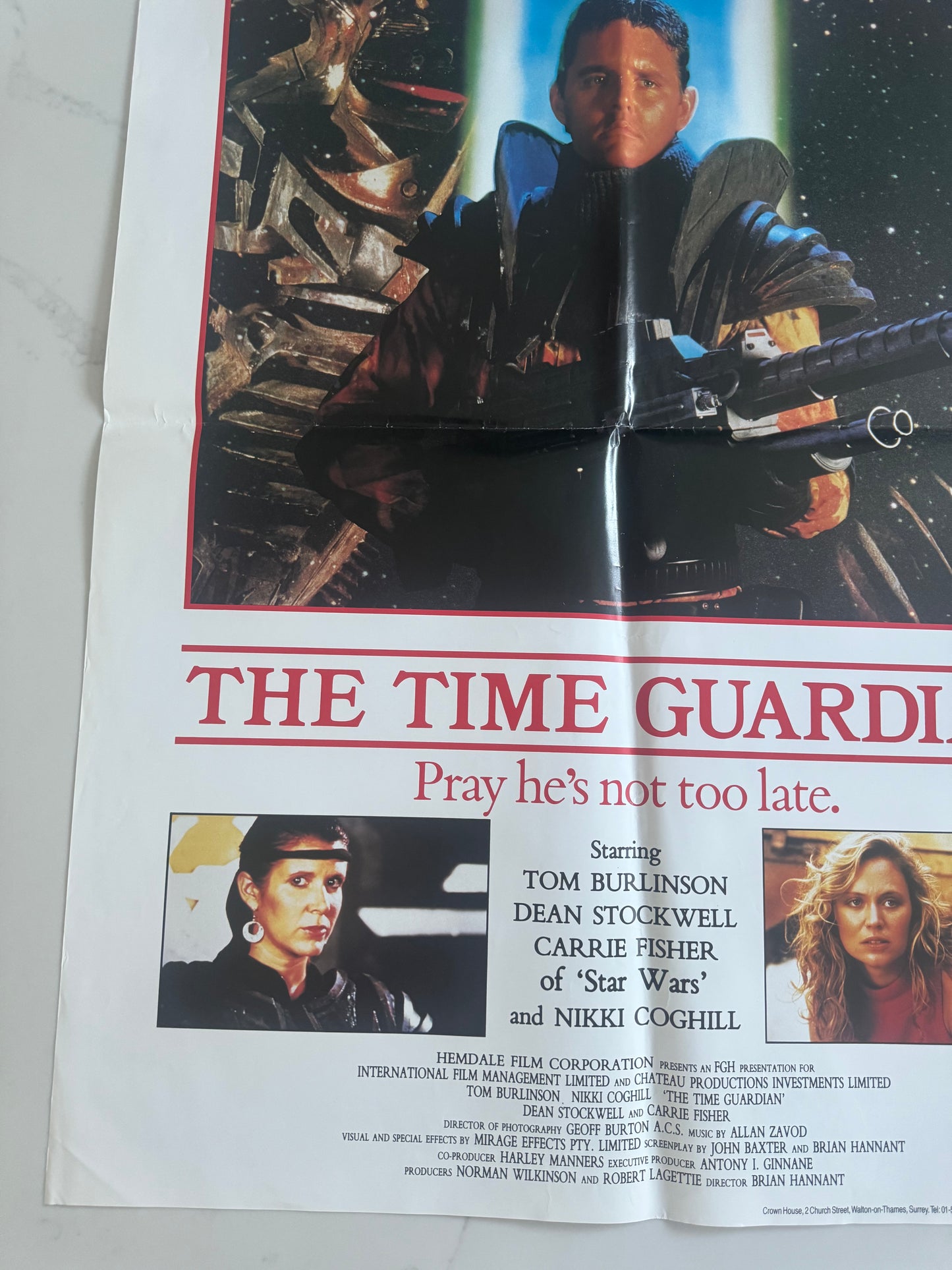 The Time Guardian 1987 UK Video Poster