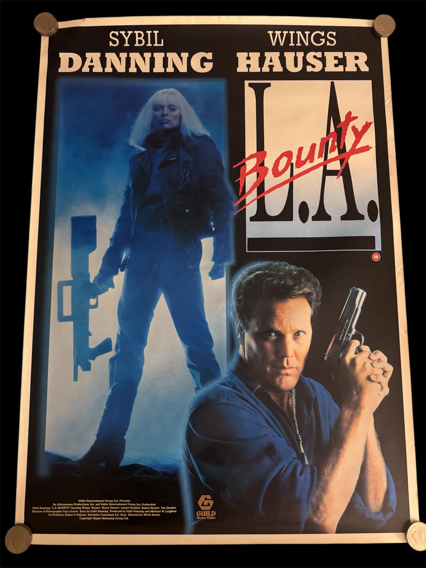 L.A. Bounty 1989 UK Video Poster