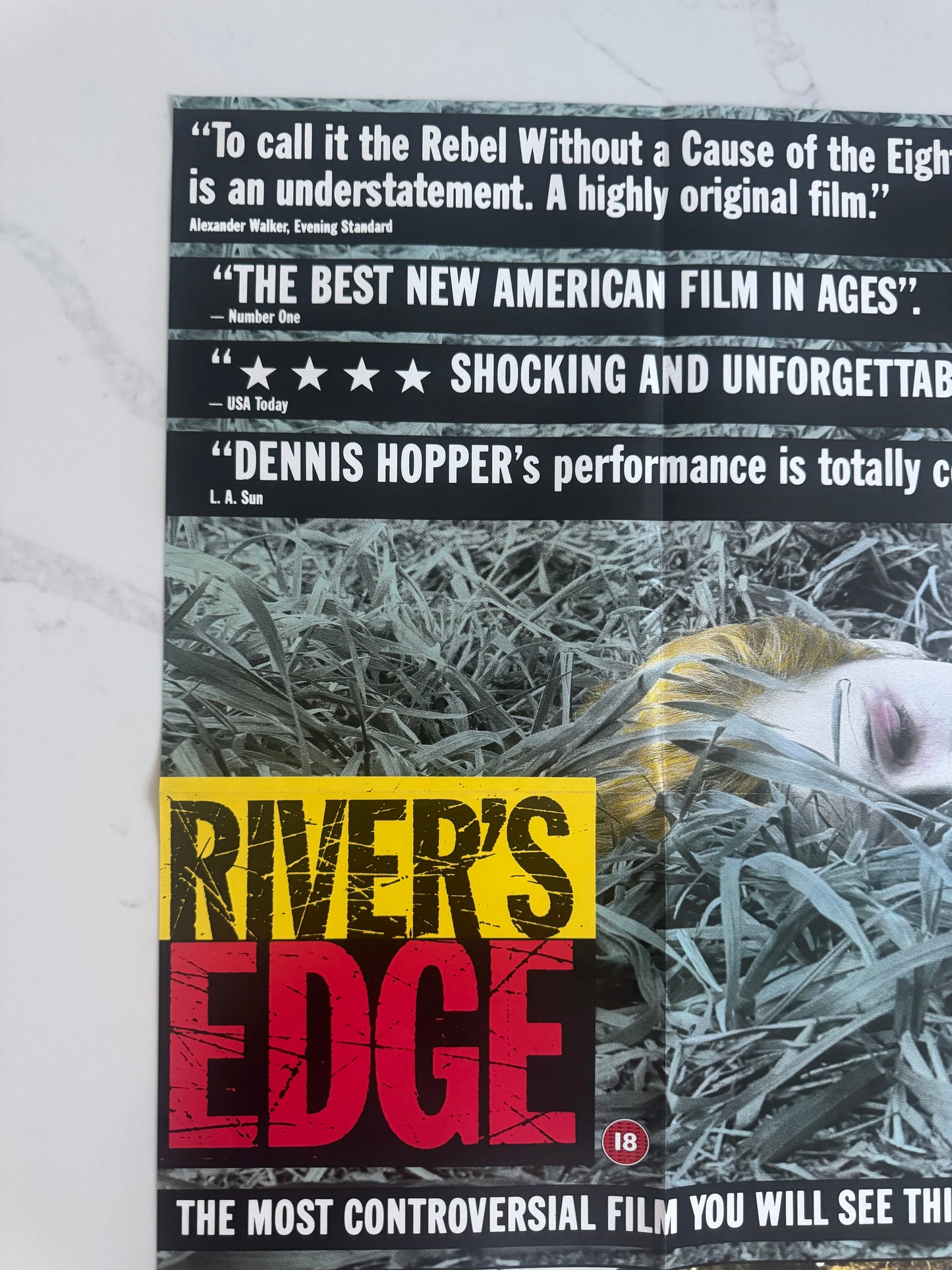 Rivers Edge 1986 UK Video Poster