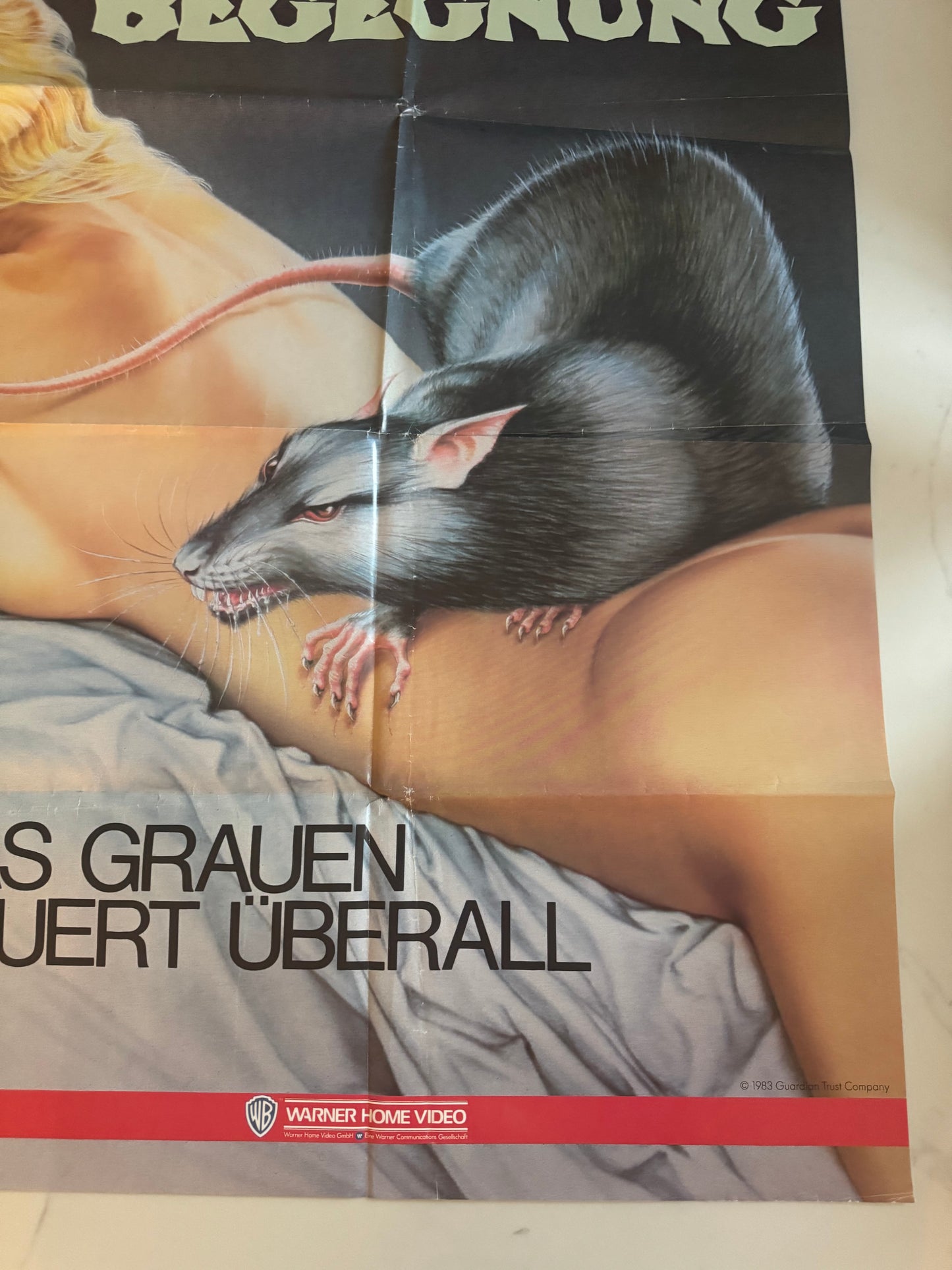 Rat German Horror A1 Video Poster