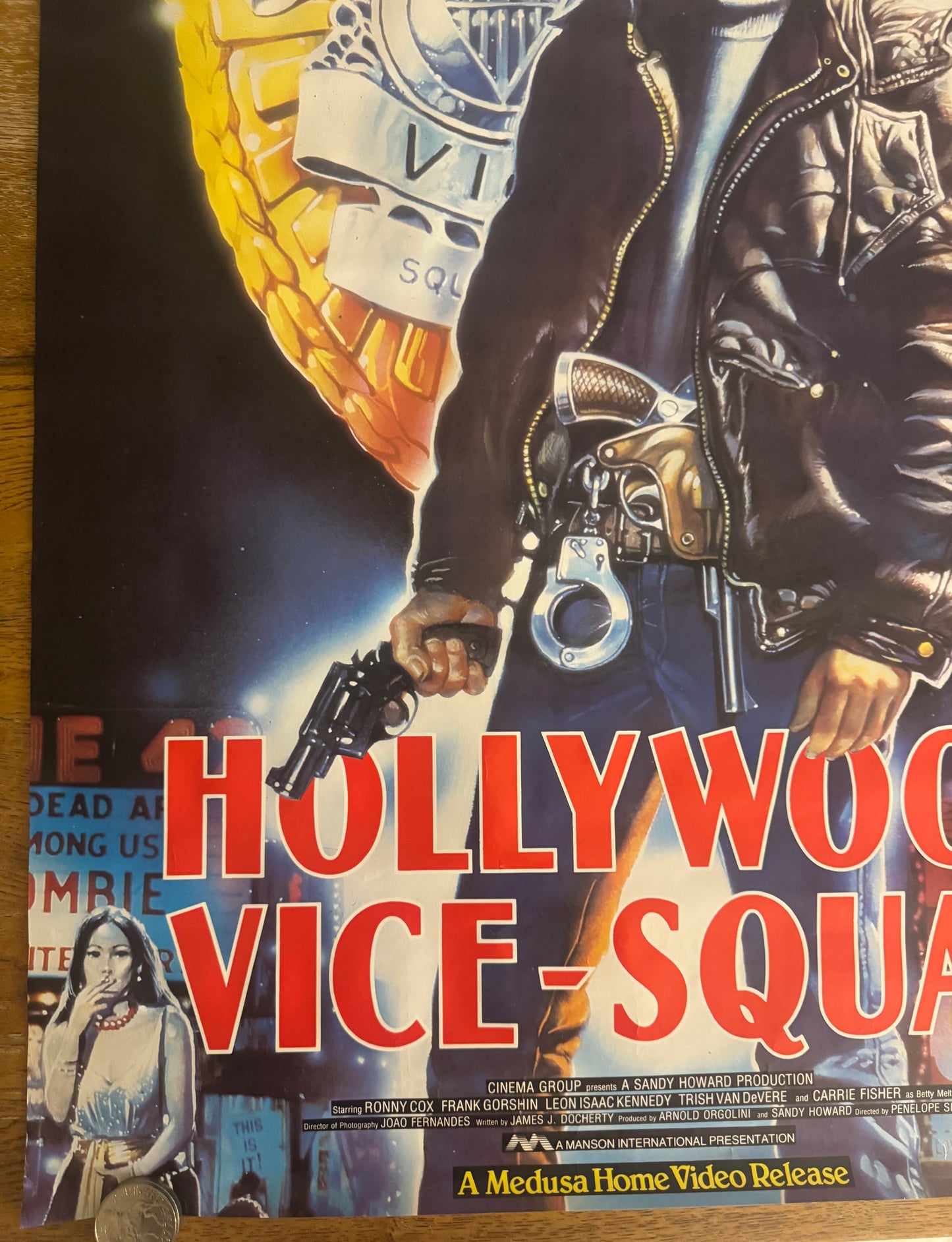 Hollywood Vice Squad 1986 UK Video Poster