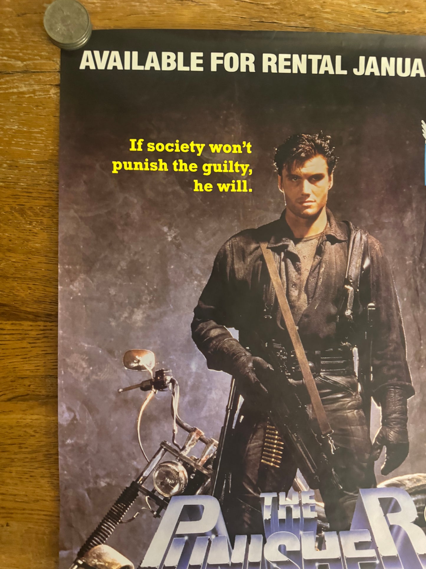 The Punisher 1989 UK Video Poster