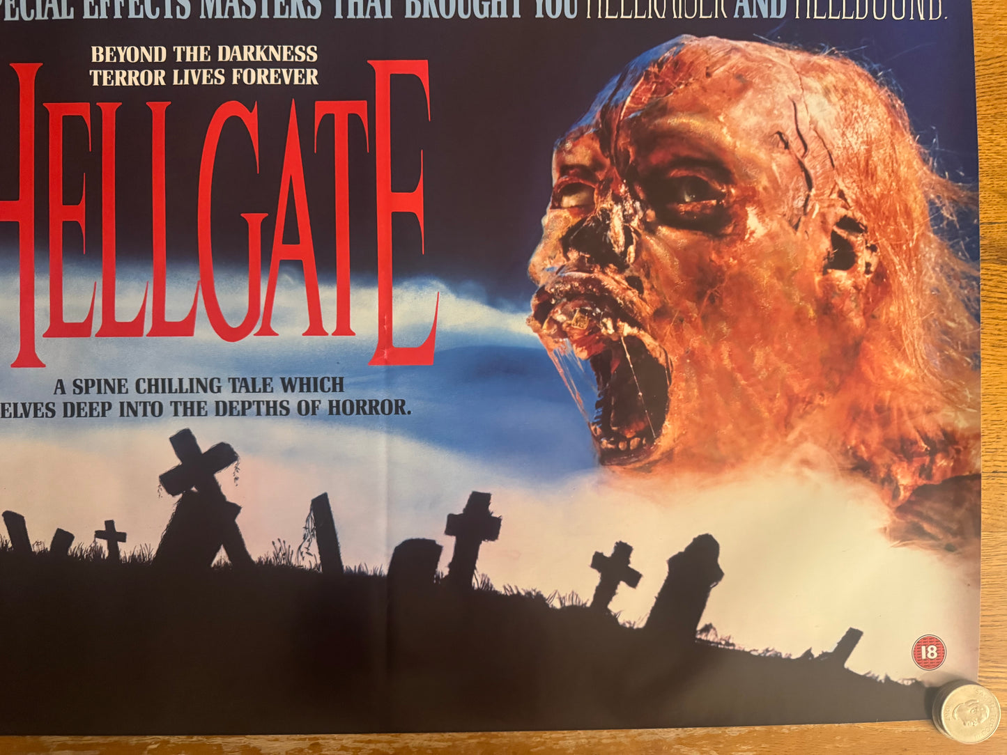 Hellgate 1989 UK Video Poster