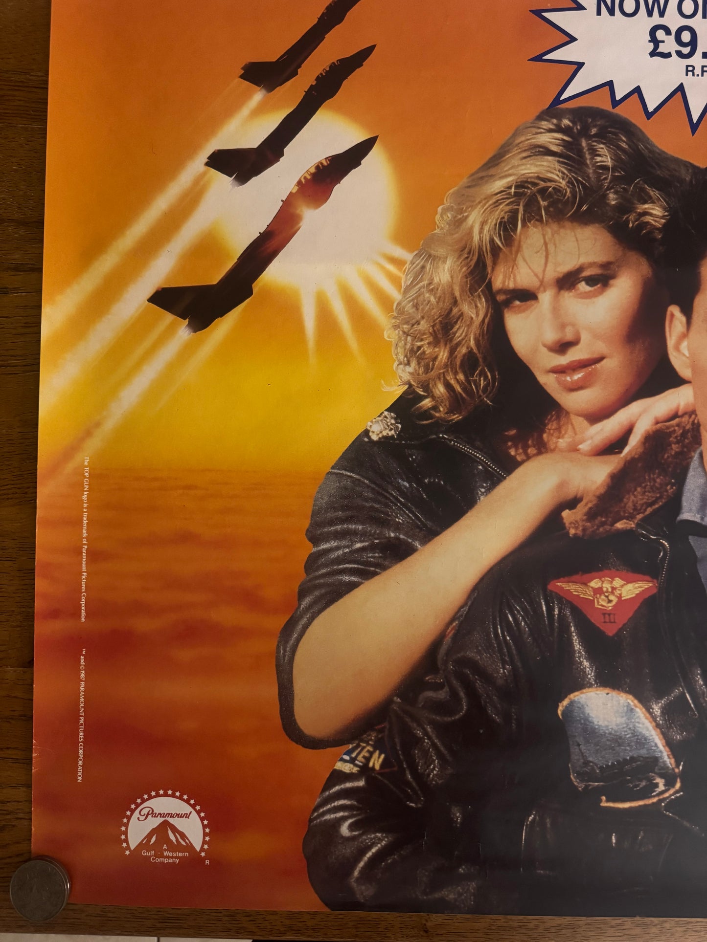 Top Gun 1987 UK Video Poster