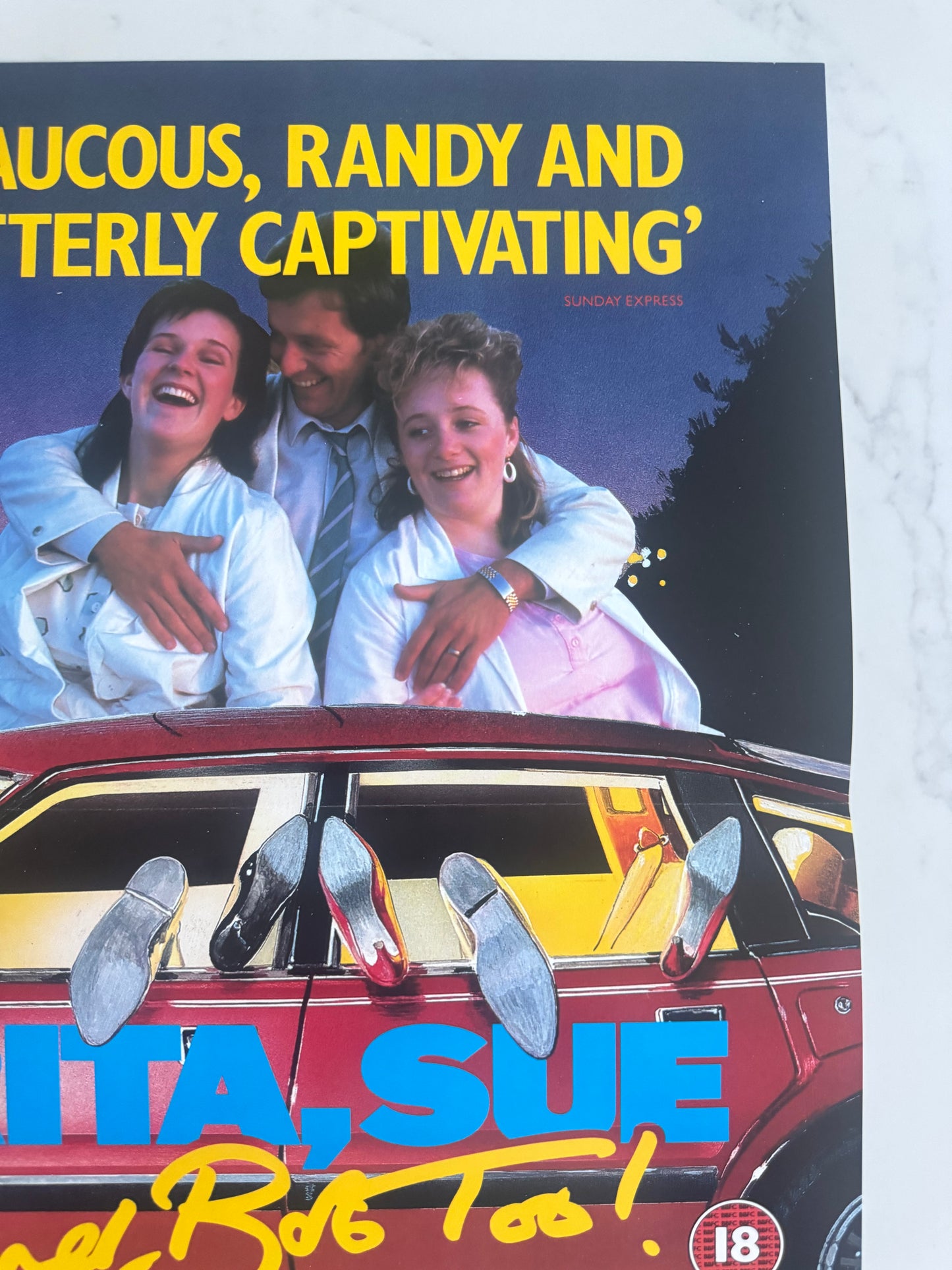 Rita, Sue and Bob Too 1987 UK video poster
