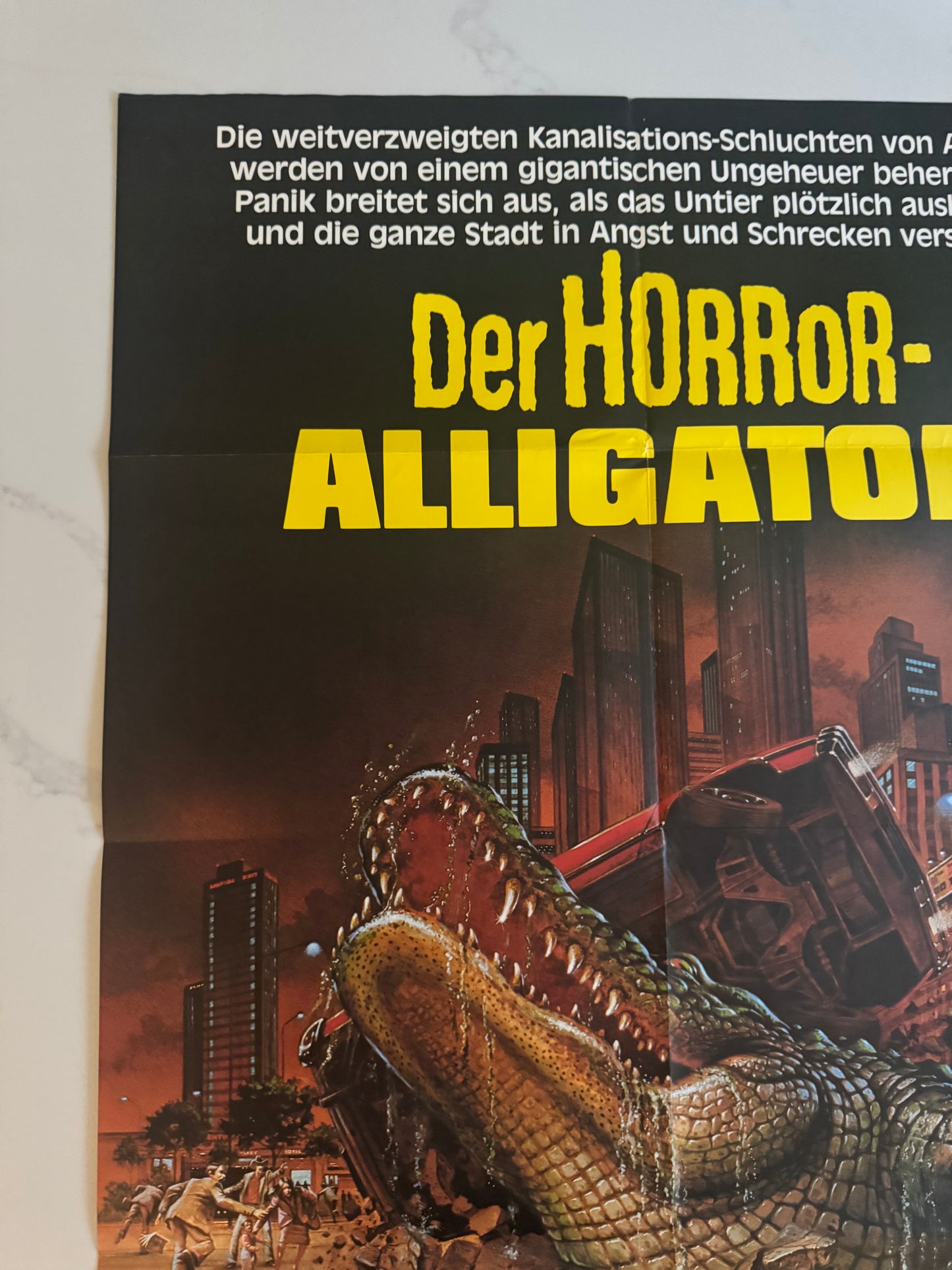 Alligator German Horror A1 video poster