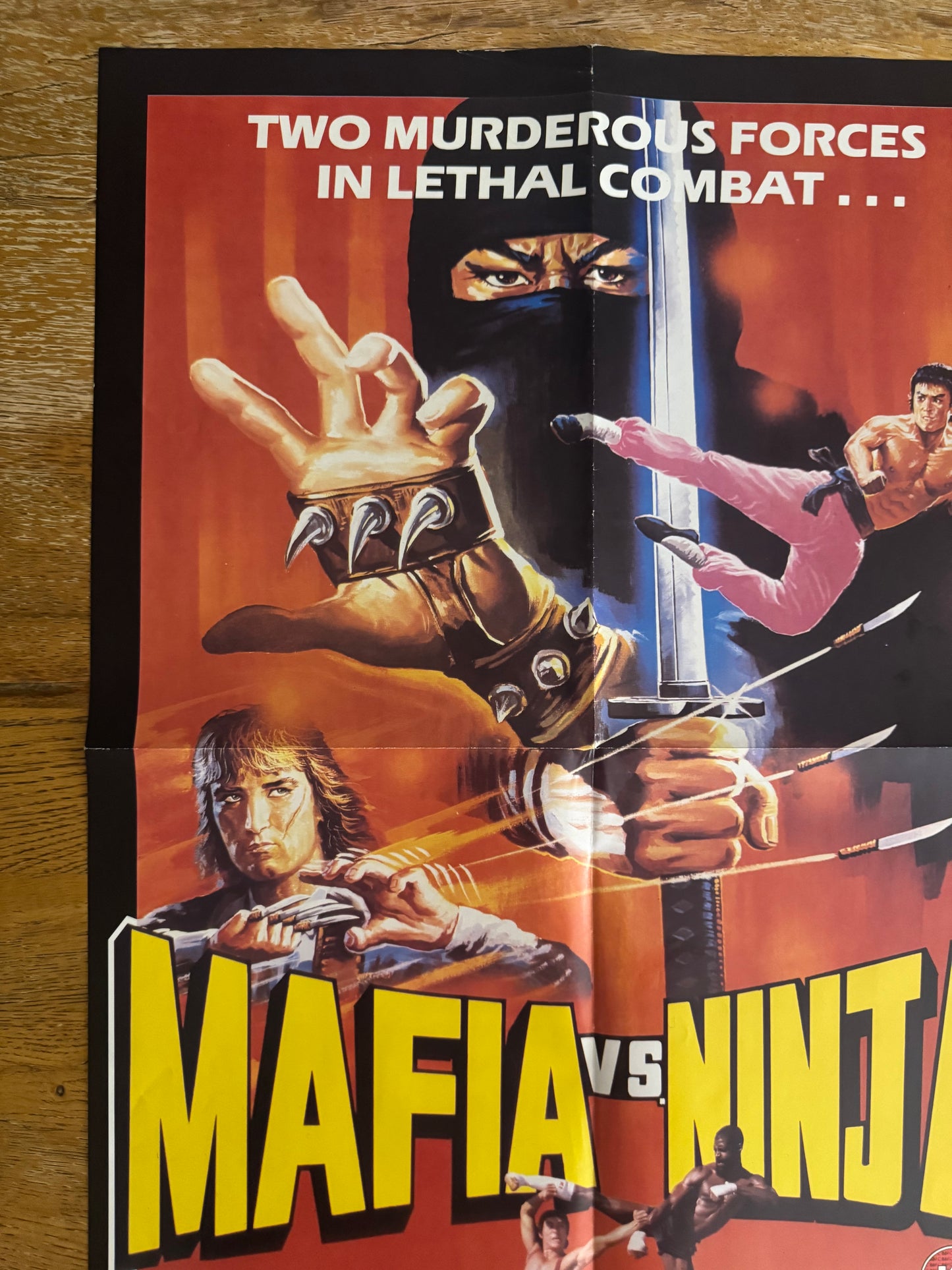 Mafia Vs Ninja 1985 UK Video Poster