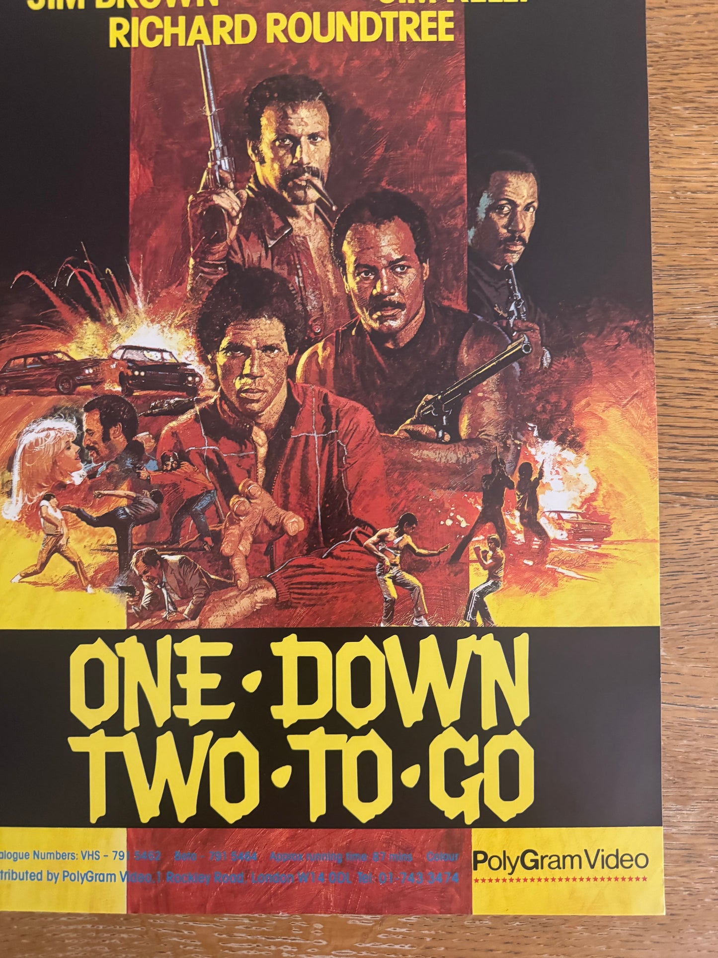 One Down Two To Go 1982 UK Video Poster