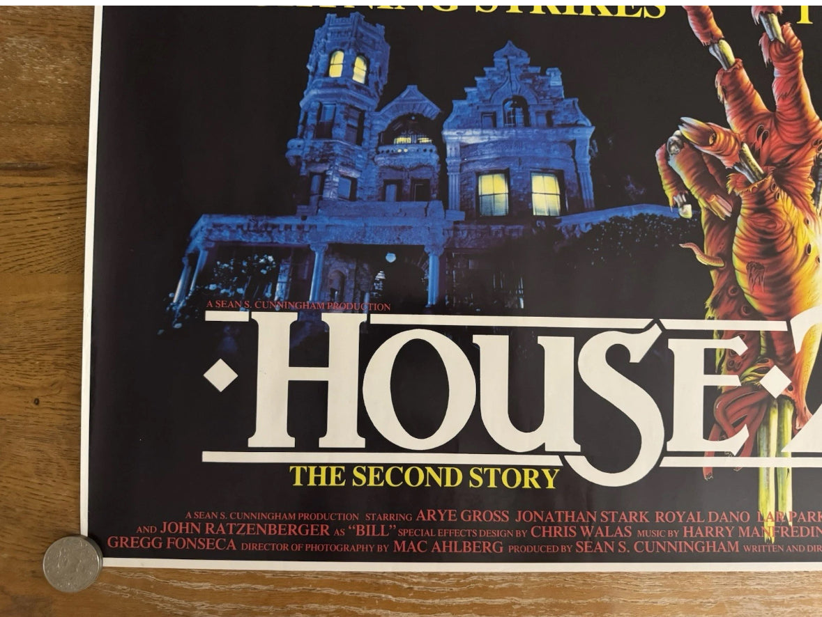 House 2 1987 UK Video Poster