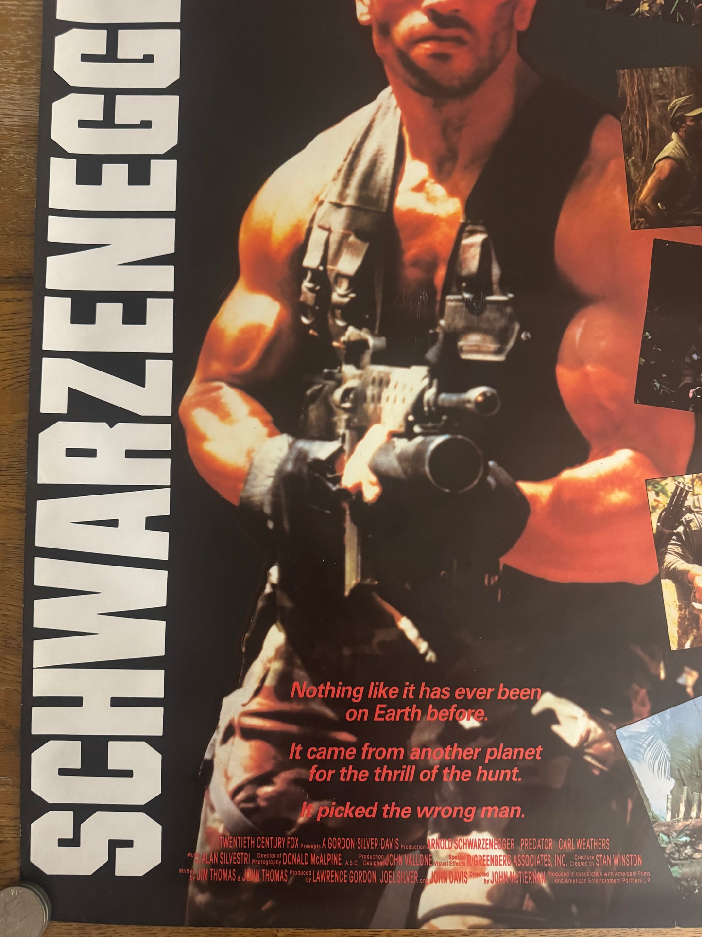 Predator 1987 UK Video Poster