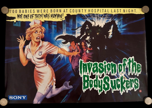 Invasion of the bodysuckers 1987 UK video poster