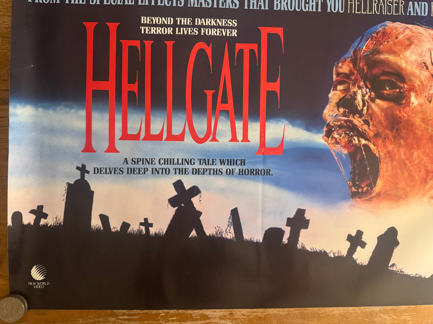 Hellgate 1989 UK Video Poster