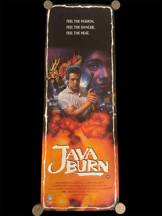 Java Burn 1988 UK Video Poster
