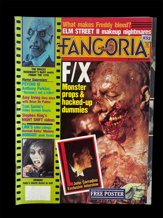 Fangoria issue 52 Horror magazine Monsters