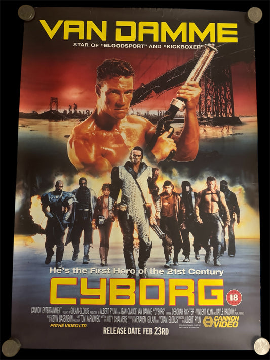 Cyborg 1989 UK Video Poster