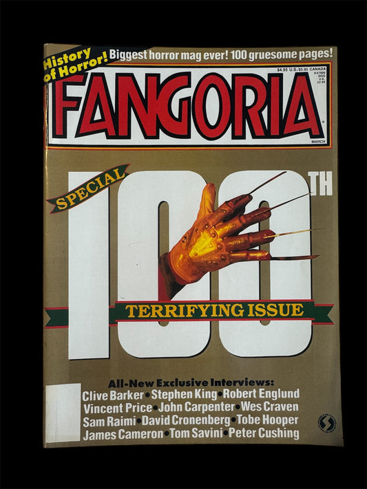Fangoria issue 100 Horror magazine Terrifying Issue