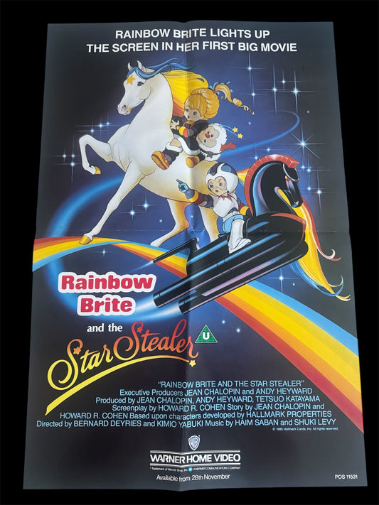 Rainbow Brite and the Star Stealer 1985 UK Video Poster