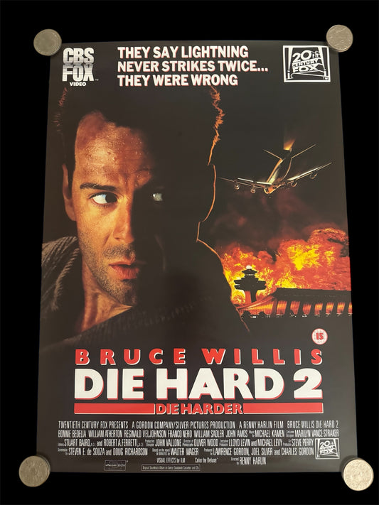 Die Hard 2 1990 UK Video Poster