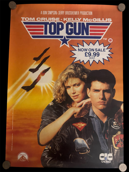 Top Gun 1987 UK Video Poster