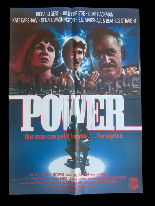 Power 1986 UK Video Poster