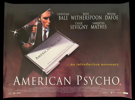 American Psycho 2000 UK Quad Poster
