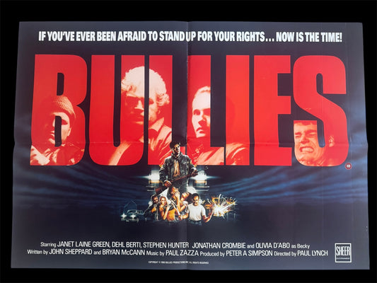 Bullies 1986 UK Video Poster
