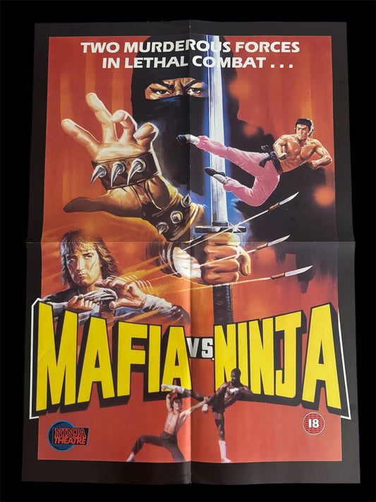 Mafia Vs Ninja 1985 UK Video Poster